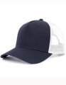 Trucker Cap Brain Waves 5-Panel Recycled Navy-Wit
